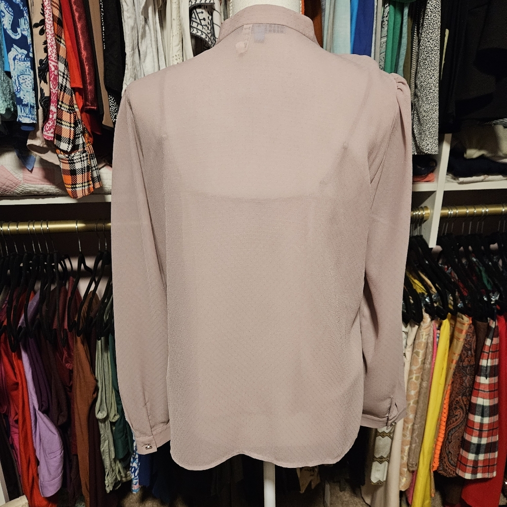 Antonio Melani mauve blouse sz M - Picture 3 of 7